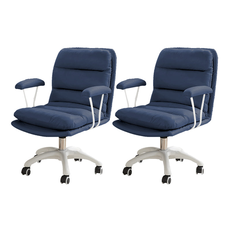 Silla de escritorio de brazos fijos modernos sin angustia silla de oficina ergonómica con ruedas