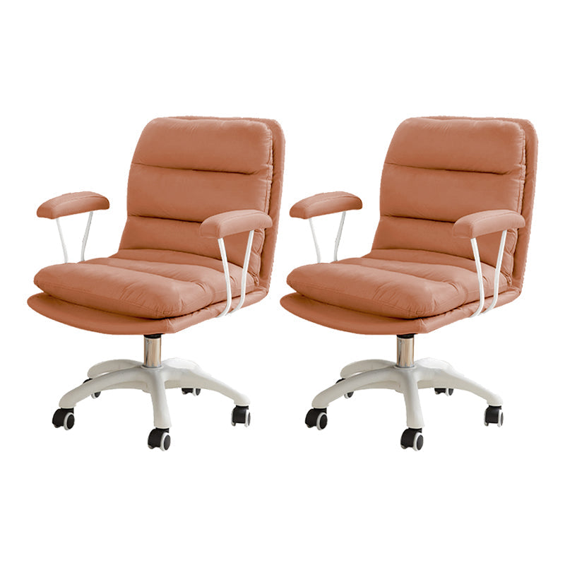 Silla de escritorio de brazos fijos modernos sin angustia silla de oficina ergonómica con ruedas