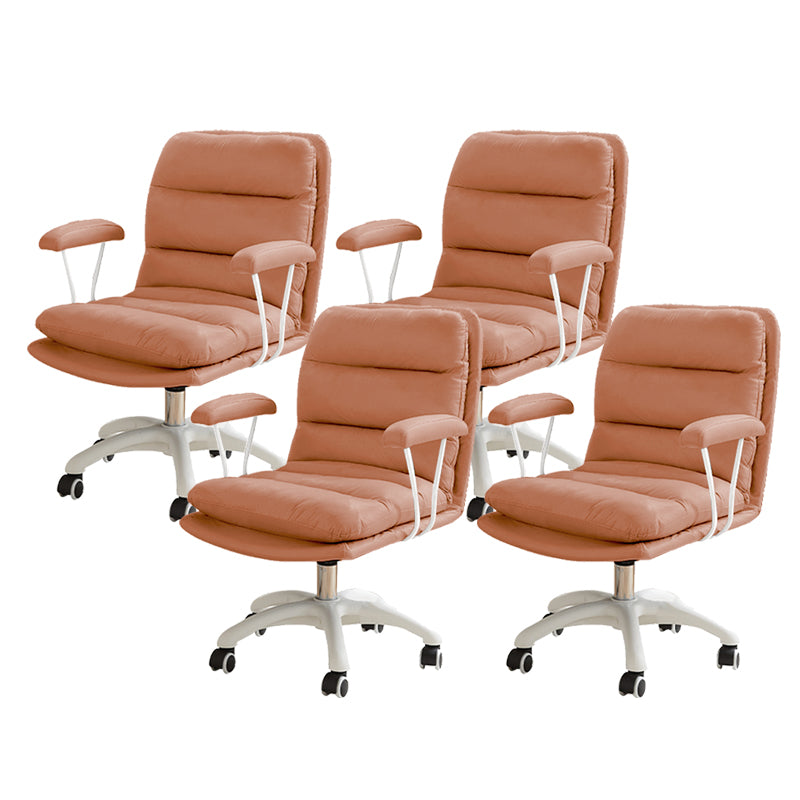 Silla de escritorio de brazos fijos modernos sin angustia silla de oficina ergonómica con ruedas