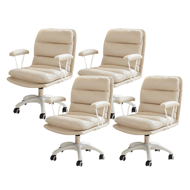 Silla de escritorio de brazos fijos modernos sin angustia silla de oficina ergonómica con ruedas