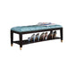 Traditional Entryway Bench Solid Wood Seating Bench with Upholstered 39"L x 14"W x 13"H Blue Clearhalo 'Benches' 'Chairs & Seating' 'furn' 'furn_benches' 'Furniture' 'Living Room Furniture' 6764704