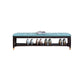 Traditional Entryway Bench Solid Wood Seating Bench with Upholstered 47"L x 14"W x 13"H Blue Clearhalo 'Benches' 'Chairs & Seating' 'furn' 'furn_benches' 'Furniture' 'Living Room Furniture' 6764706