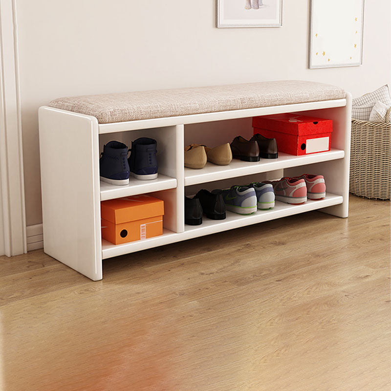 Banca di ingresso industriale da 11,7 pollici in panca in legno massiccio con imbottito