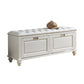 Traditional Entryway Bench Solid Wood Bench with Upholstered Ivory Clearhalo 'Benches' 'Chairs & Seating' 'furn' 'furn_benches' 'Furniture' 'Living Room Furniture' 6764760