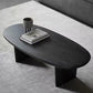 15"H Contemporary Coffee Table Solid Wood Black Single Cocktail Table Clearhalo 'Coffee & Accent Tables' 'Coffee Tables' 'coffee_tables' 'furn' 'furn_coffee_tables' 'Furniture' 'Living Room Furniture' 6765023