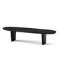 15"H Contemporary Coffee Table Solid Wood Black Single Cocktail Table Clearhalo 'Coffee & Accent Tables' 'Coffee Tables' 'coffee_tables' 'furn' 'furn_coffee_tables' 'Furniture' 'Living Room Furniture' 6765026