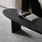 15"H Contemporary Coffee Table Solid Wood Black Single Cocktail Table Clearhalo 'Coffee & Accent Tables' 'Coffee Tables' 'coffee_tables' 'furn' 'furn_coffee_tables' 'Furniture' 'Living Room Furniture' 6765028