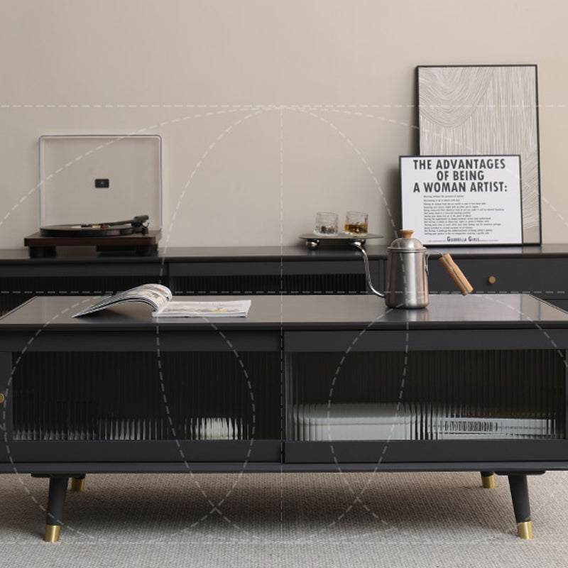 Solid Wood Rectangle Cocktail Table Modern No Distressing Single Coffee Table Clearhalo 'Coffee & Accent Tables' 'Coffee Tables' 'coffee_tables' 'furn' 'furn_coffee_tables' 'Furniture' 'Living Room Furniture' 6765104