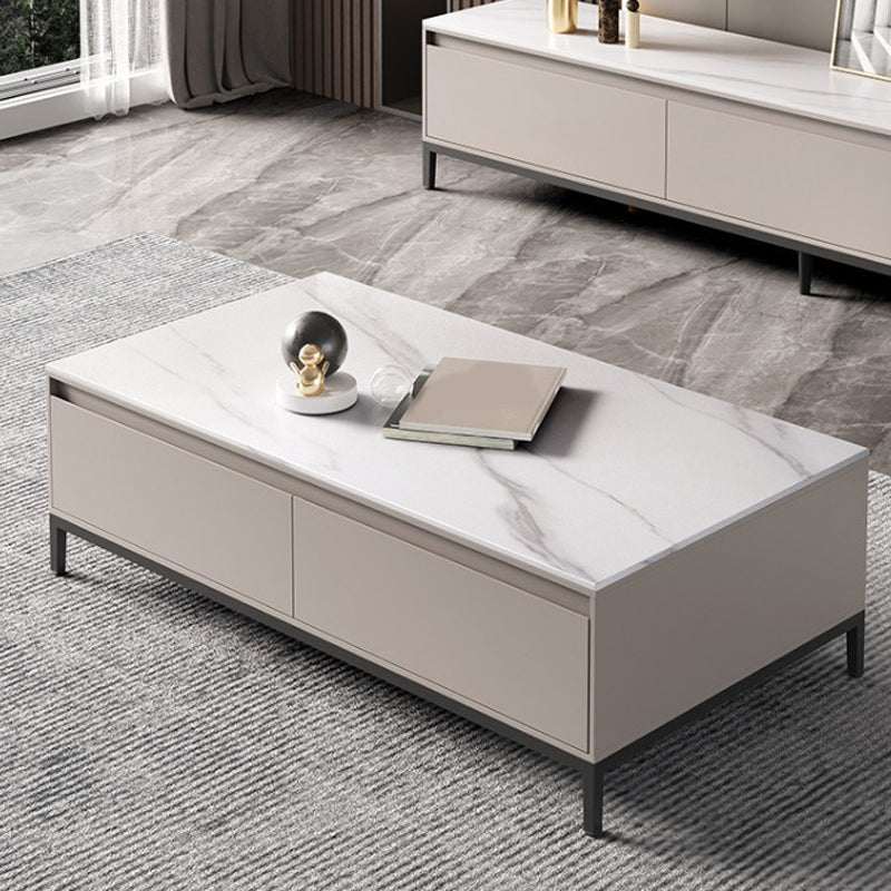 Aucune table basse simple affligeante d'ardoise de table de cocktail de rectangle