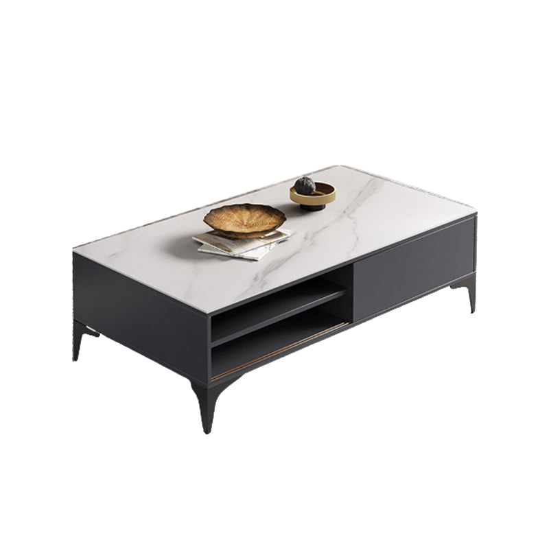 Aucune table basse simple affligeante d'ardoise de table de cocktail de rectangle