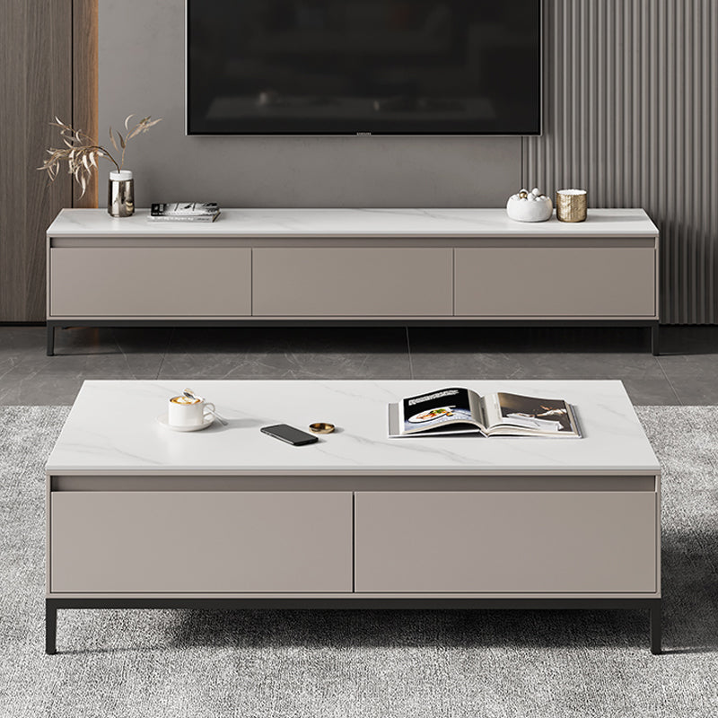 Aucune table basse simple affligeante d'ardoise de table de cocktail de rectangle