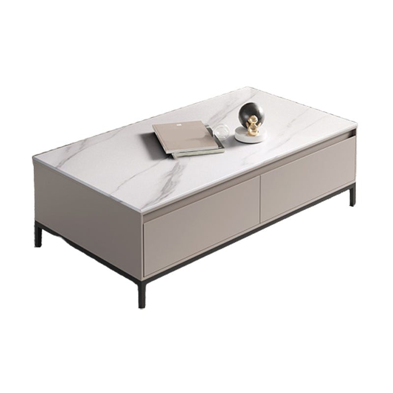 Aucune table basse simple affligeante d'ardoise de table de cocktail de rectangle