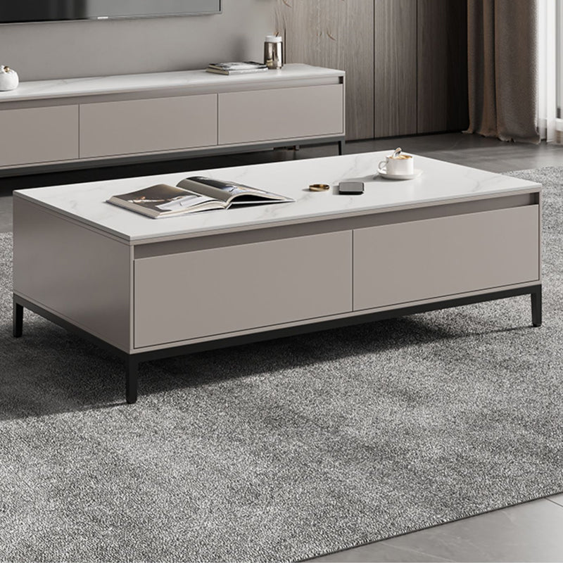 Aucune table basse simple affligeante d'ardoise de table de cocktail de rectangle