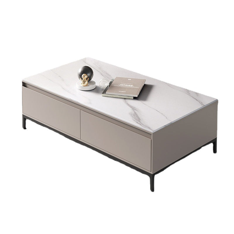 Aucune table basse simple affligeante d'ardoise de table de cocktail de rectangle