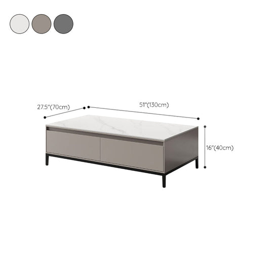 No Distressing Rectangle Cocktail Table Slate Single Coffee Table