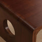 Massief houten enkele salontafel Rechthoekige moderne slee-cocktailtafel
