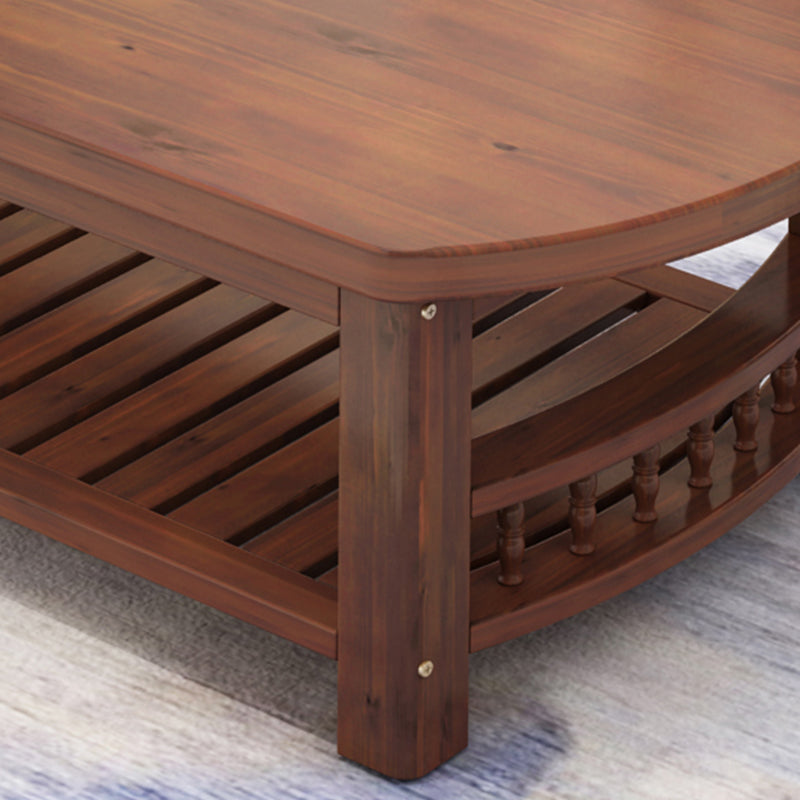 Contemporary Coffee Table Storage Solid Wood Coffee Cocktail Table Clearhalo 'Coffee & Accent Tables' 'Coffee Tables' 'coffee_tables' 'furn' 'furn_coffee_tables' 'Furniture' 'Living Room Furniture' 6765188