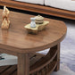 Contemporary Coffee Table Storage Solid Wood Coffee Cocktail Table Clearhalo 'Coffee & Accent Tables' 'Coffee Tables' 'coffee_tables' 'furn' 'furn_coffee_tables' 'Furniture' 'Living Room Furniture' 6765190