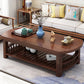 20"H moderner Couchtisch aus massivem Holz mit Stauraum für Kaffee und Cocktails