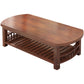 20"H moderner Couchtisch aus massivem Holz mit Stauraum für Kaffee und Cocktails
