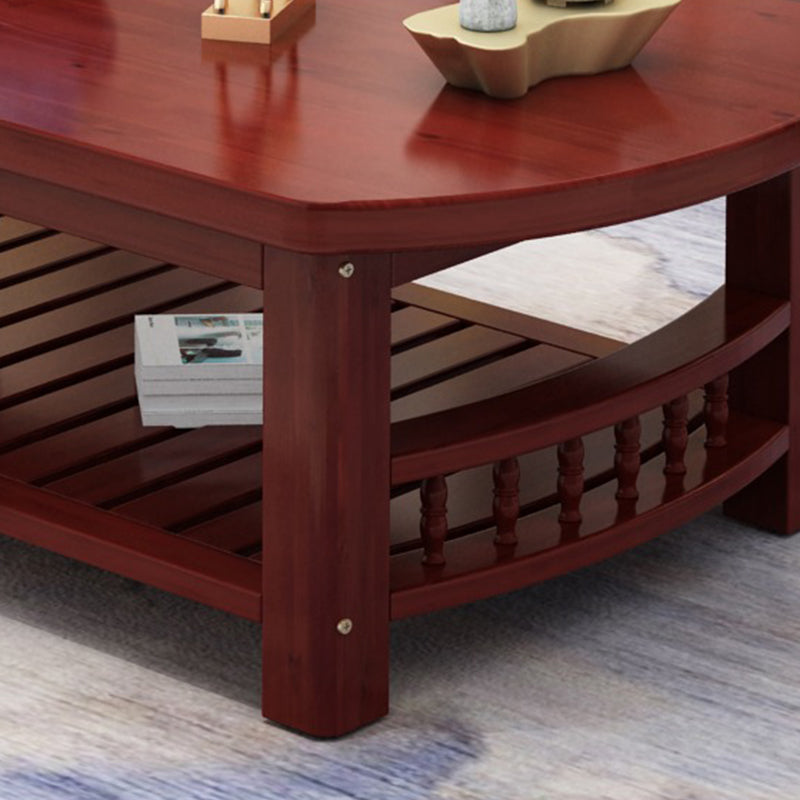 20"H moderner Couchtisch aus massivem Holz mit Stauraum für Kaffee und Cocktails