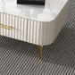 16"H Glam Coffee Table Rectangle 4 Legs Coffee Cocktail Table Clearhalo 'Coffee & Accent Tables' 'Coffee Tables' 'coffee_tables' 'furn' 'furn_coffee_tables' 'Furniture' 'Living Room Furniture' 6765227