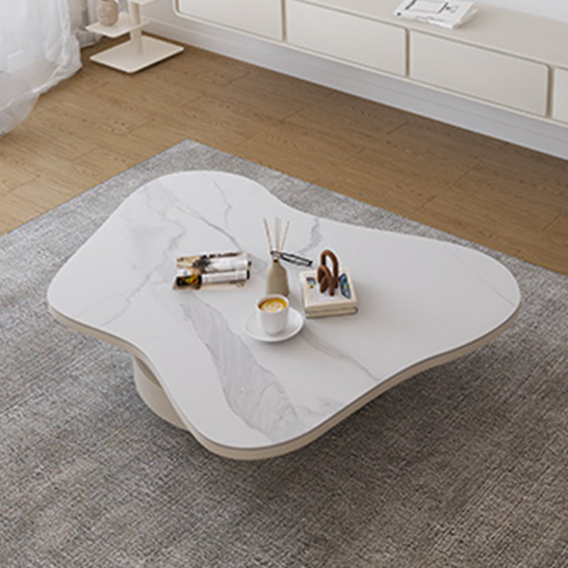 31" Wide Contemporary Coffee Table Pedestal Coffee Cocktail Table Clearhalo 'Coffee & Accent Tables' 'Coffee Tables' 'coffee_tables' 'furn' 'furn_coffee_tables' 'Furniture' 'Living Room Furniture' 6765275