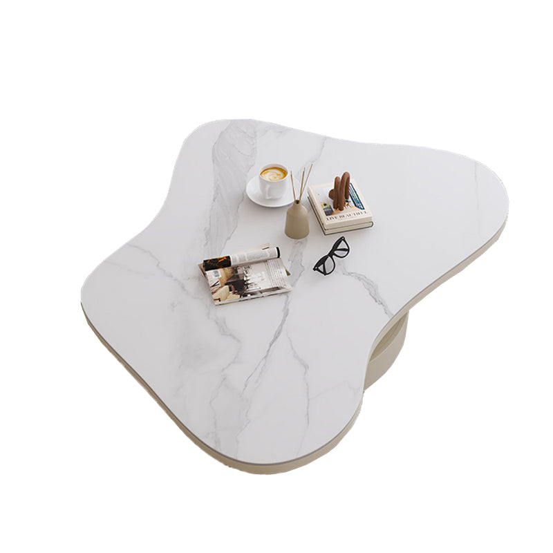 31" Wide Contemporary Coffee Table Pedestal Coffee Cocktail Table Clearhalo 'Coffee & Accent Tables' 'Coffee Tables' 'coffee_tables' 'furn' 'furn_coffee_tables' 'Furniture' 'Living Room Furniture' 6765276
