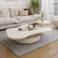 31" Wide Contemporary Coffee Table Pedestal Coffee Cocktail Table Clearhalo 'Coffee & Accent Tables' 'Coffee Tables' 'coffee_tables' 'furn' 'furn_coffee_tables' 'Furniture' 'Living Room Furniture' 6765278