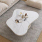 31" Wide Contemporary Coffee Table Pedestal Coffee Cocktail Table Stone Clearhalo 'Coffee & Accent Tables' 'Coffee Tables' 'coffee_tables' 'furn' 'furn_coffee_tables' 'Furniture' 'Living Room Furniture' 6765283