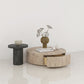 Contemporary Coffee Table Set Wooden Round Coffee Cocktail Table Drawers Included Clearhalo 'Coffee & Accent Tables' 'Coffee Tables' 'coffee_tables' 'furn' 'furn_coffee_tables' 'Furniture' 'Living Room Furniture' 6765293