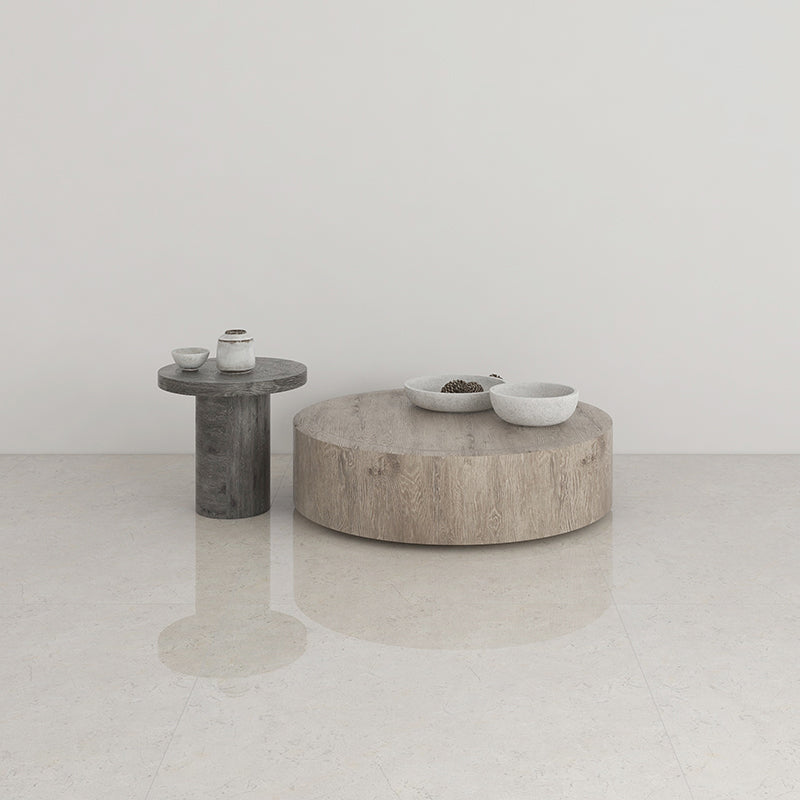 Contemporary Coffee Table Set Wooden Round Coffee Cocktail Table Drawers Not Included Clearhalo 'Coffee & Accent Tables' 'Coffee Tables' 'coffee_tables' 'furn' 'furn_coffee_tables' 'Furniture' 'Living Room Furniture' 6765294