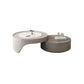 Contemporary Coffee Table Set Wooden Round Coffee Cocktail Table 31"L x 31"W x 16"H + 30"L x 30"W x 13"H Drawers Included Clearhalo 'Coffee & Accent Tables' 'Coffee Tables' 'coffee_tables' 'furn' 'furn_coffee_tables' 'Furniture' 'Living Room Furniture' 6765305