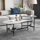 3 Legs Slate Coffee Table Free-Form Nesting Coffee Table Set