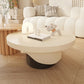 Contemporary Coffee Table Wooden Pedestal Round Coffee Cocktail Table Clearhalo 'Coffee & Accent Tables' 'Coffee Tables' 'coffee_tables' 'furn' 'furn_coffee_tables' 'Furniture' 'Living Room Furniture' 6765365