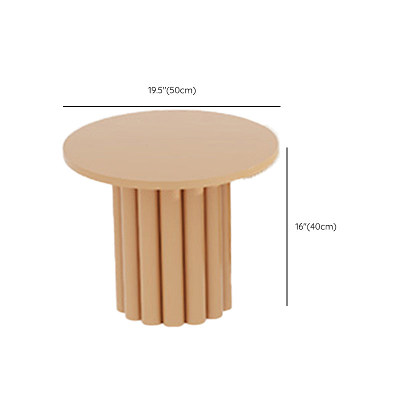 Contemporary Coffee Table Wooden Pedestal Round Coffee Cocktail Table Clearhalo 'Coffee & Accent Tables' 'Coffee Tables' 'coffee_tables' 'furn' 'furn_coffee_tables' 'Furniture' 'Living Room Furniture' 6765378