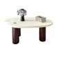 16"H Contemporary Coffee Table White 3 Legs Coffee Cocktail Table Clearhalo 'Coffee & Accent Tables' 'Coffee Tables' 'coffee_tables' 'furn' 'furn_coffee_tables' 'Furniture' 'Living Room Furniture' 6765385