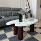 16"H Contemporary Coffee Table White 3 Legs Coffee Cocktail Table Clearhalo 'Coffee & Accent Tables' 'Coffee Tables' 'coffee_tables' 'furn' 'furn_coffee_tables' 'Furniture' 'Living Room Furniture' 6765392