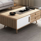 Tavolino da cocktail rettangolare Tavolino singolo moderno in legno a 4 gambe