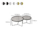 Modern Round Coffee Table Glass Top Nesting Coffee Table Set Clearhalo 'Coffee & Accent Tables' 'Coffee Tables' 'coffee_tables' 'furn' 'furn_coffee_tables' 'Furniture' 'Living Room Furniture' 6765435