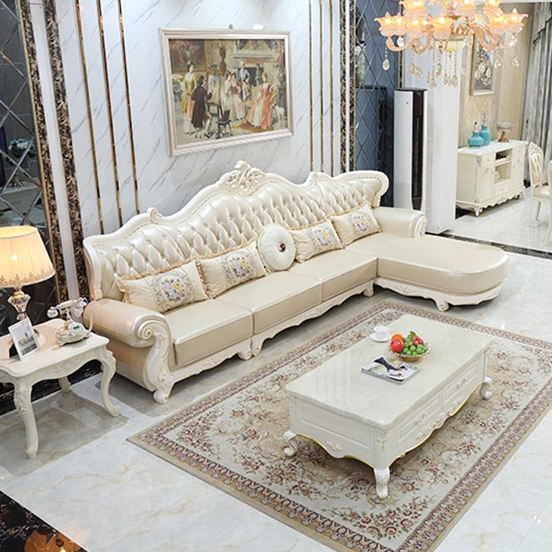 Armero rústico con punta de uñas con brazo acampanado de cuero genuino seccional