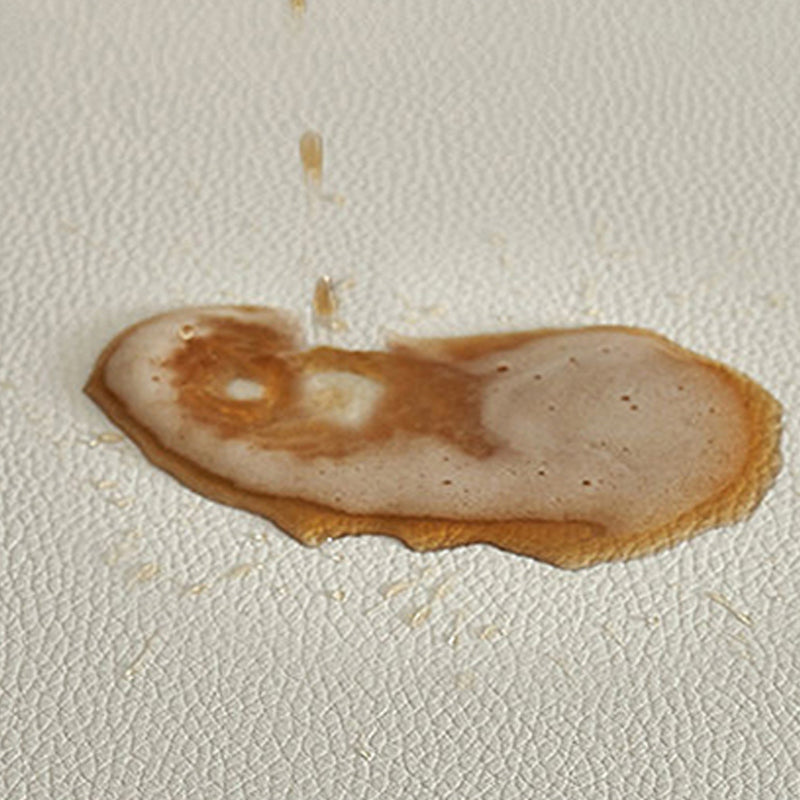 Faux in pelle scandinava di divano sezionale bianco resistente alle macchie