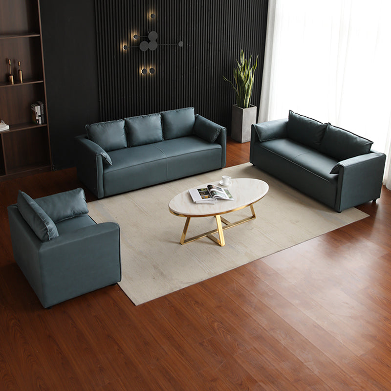 Divano in legno in legno con pusca in legno con pusca in legno di colore in finta fux di colore solido da 29,52 "