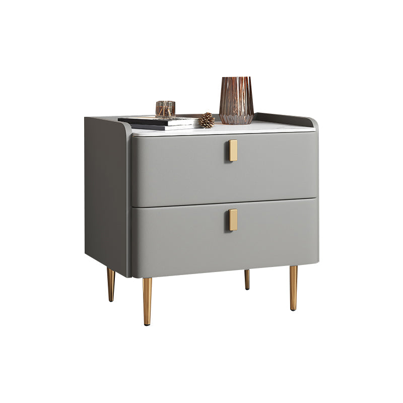 Steinbett Nachttisch Klassiker Glam -Nachtschrank mit Schubladen