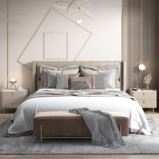 Steinbett Nachttisch Klassiker Glam -Nachtschrank mit Schubladen