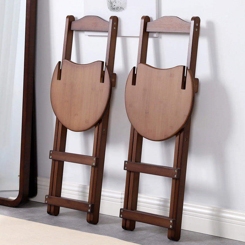 Solid Wood Dining Stools Contemporary Folding Bar Stools with Footrest Clearhalo 'Bar Furniture' 'Bar Stools' 'bar_stools' 'furn' 'furn_bar_stools' 'Furniture' 'Kitchen & Dining Furniture' 6768095