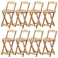 Solid Wood Dining Stools Contemporary Folding Bar Stools with Footrest Natural 8 Piece Set Short Stool(18"H) Clearhalo 'Bar Furniture' 'Bar Stools' 'bar_stools' 'furn' 'furn_bar_stools' 'Furniture' 'Kitchen & Dining Furniture' 6768125