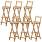 Solid Wood Dining Stools Contemporary Folding Bar Stools with Footrest Natural 6 Piece Set Bar Stool(29"H) Clearhalo 'Bar Furniture' 'Bar Stools' 'bar_stools' 'furn' 'furn_bar_stools' 'Furniture' 'Kitchen & Dining Furniture' 6768129