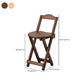 Solid Wood Dining Stools Contemporary Folding Bar Stools with Footrest Clearhalo 'Bar Furniture' 'Bar Stools' 'bar_stools' 'furn' 'furn_bar_stools' 'Furniture' 'Kitchen & Dining Furniture' 6768131