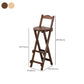 Solid Wood Dining Stools Contemporary Folding Bar Stools with Footrest Clearhalo 'Bar Furniture' 'Bar Stools' 'bar_stools' 'furn' 'furn_bar_stools' 'Furniture' 'Kitchen & Dining Furniture' 6768133